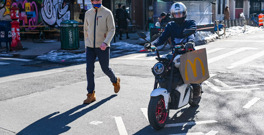 McDonald's delivery rider