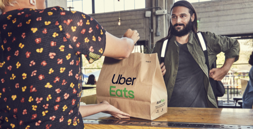 Uber Eats food delivery